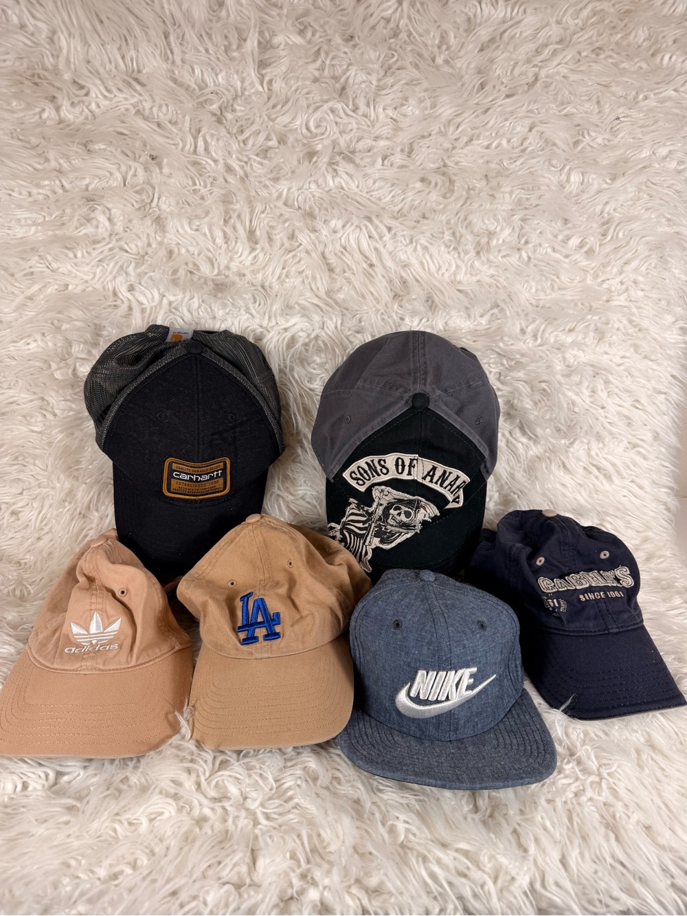 Lot of 5 assorted  Baseball Cap Like New